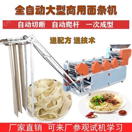 腾拓机械 大型商用全自动面条机挂面机压面机自动爬杆切断面条机