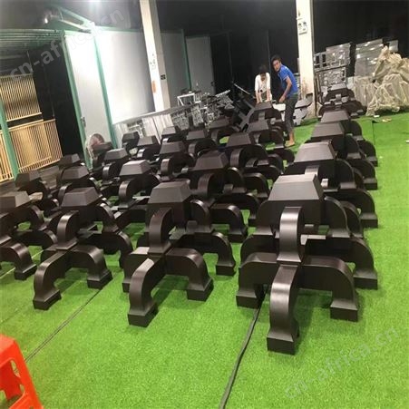 寺庙金属五踩角科80斗口铝合金斗拱屋檐浮雕铝梁托雀替定制