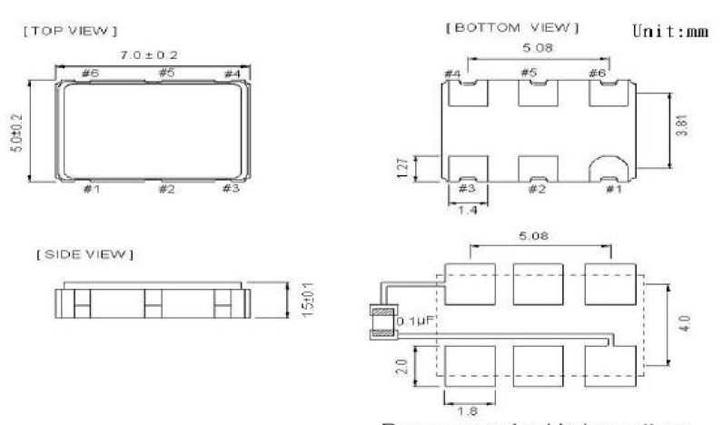 关于差分晶振5号脚Complementary clock output的说明